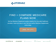 Tablet Screenshot of affordablemedicare.org